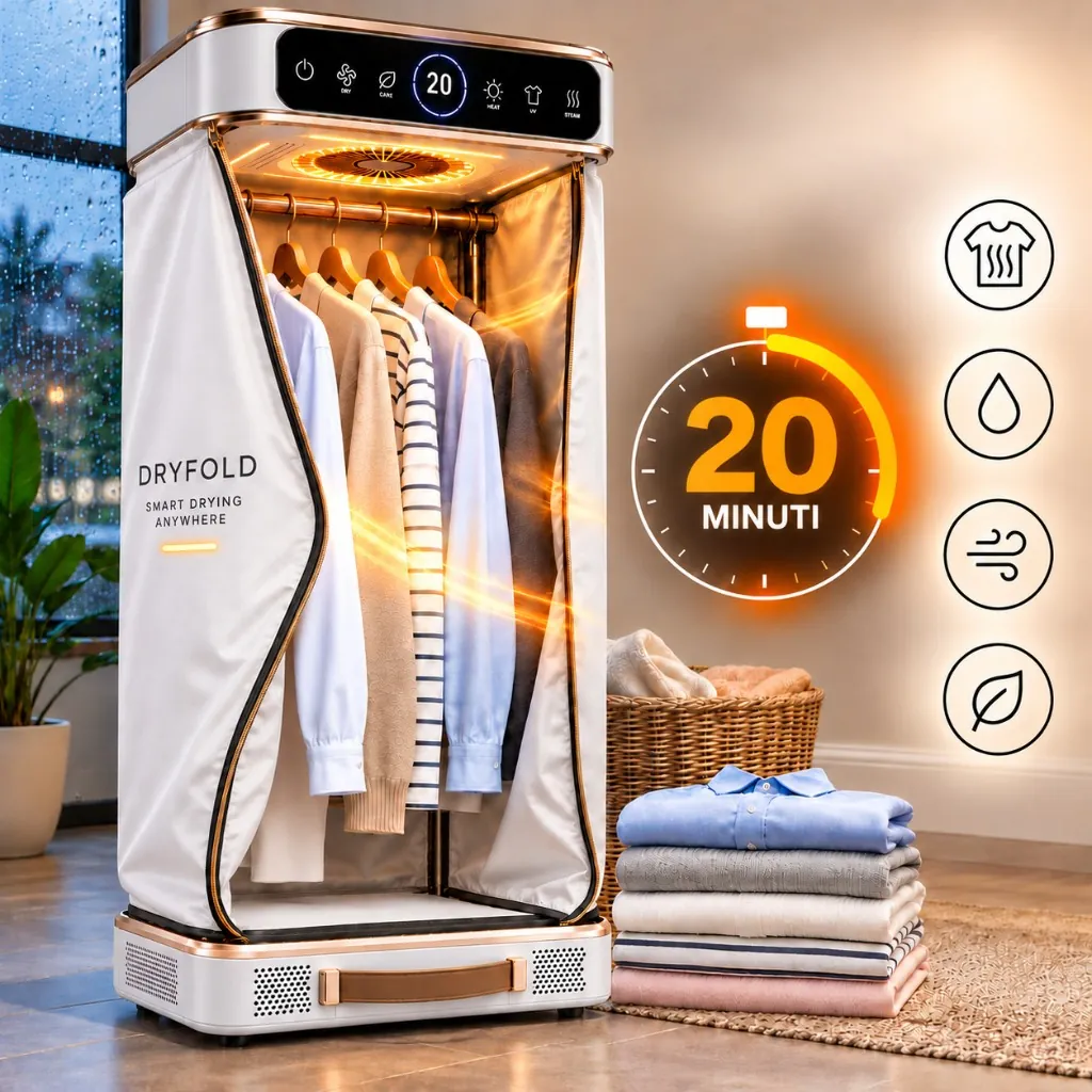 DryFold trocknet und glättet Wäsche in 20 Minuten