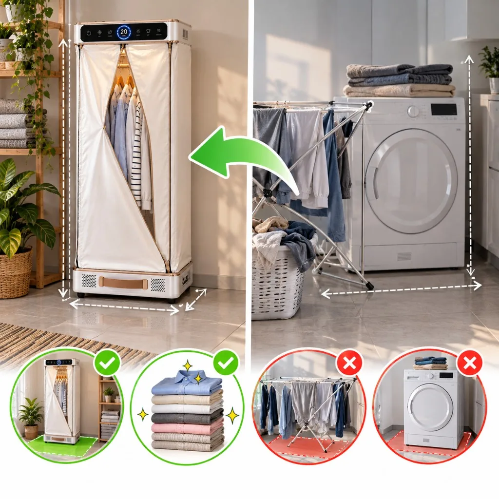 DryFold UV-Sterilisation und Entfeuchtung