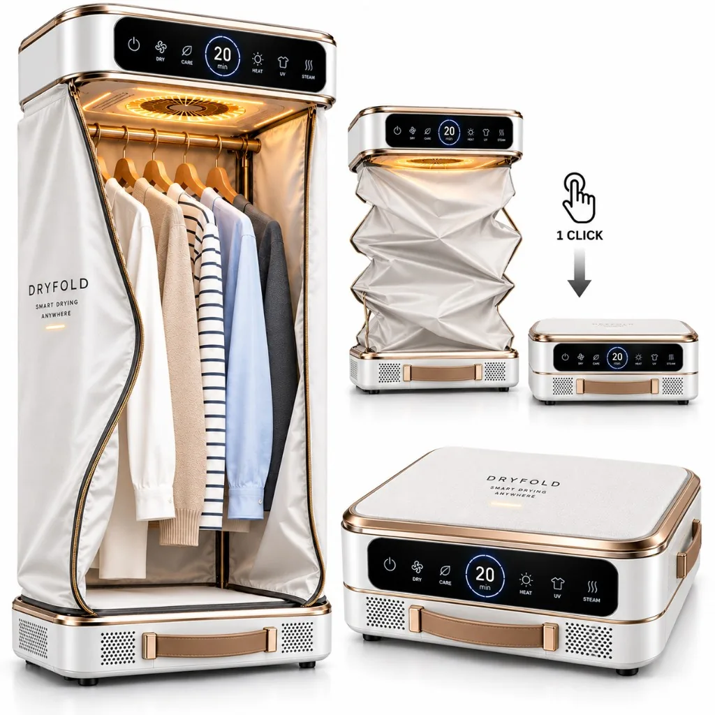 Kit completo DryFold asciugatrice portatile ad armadio
