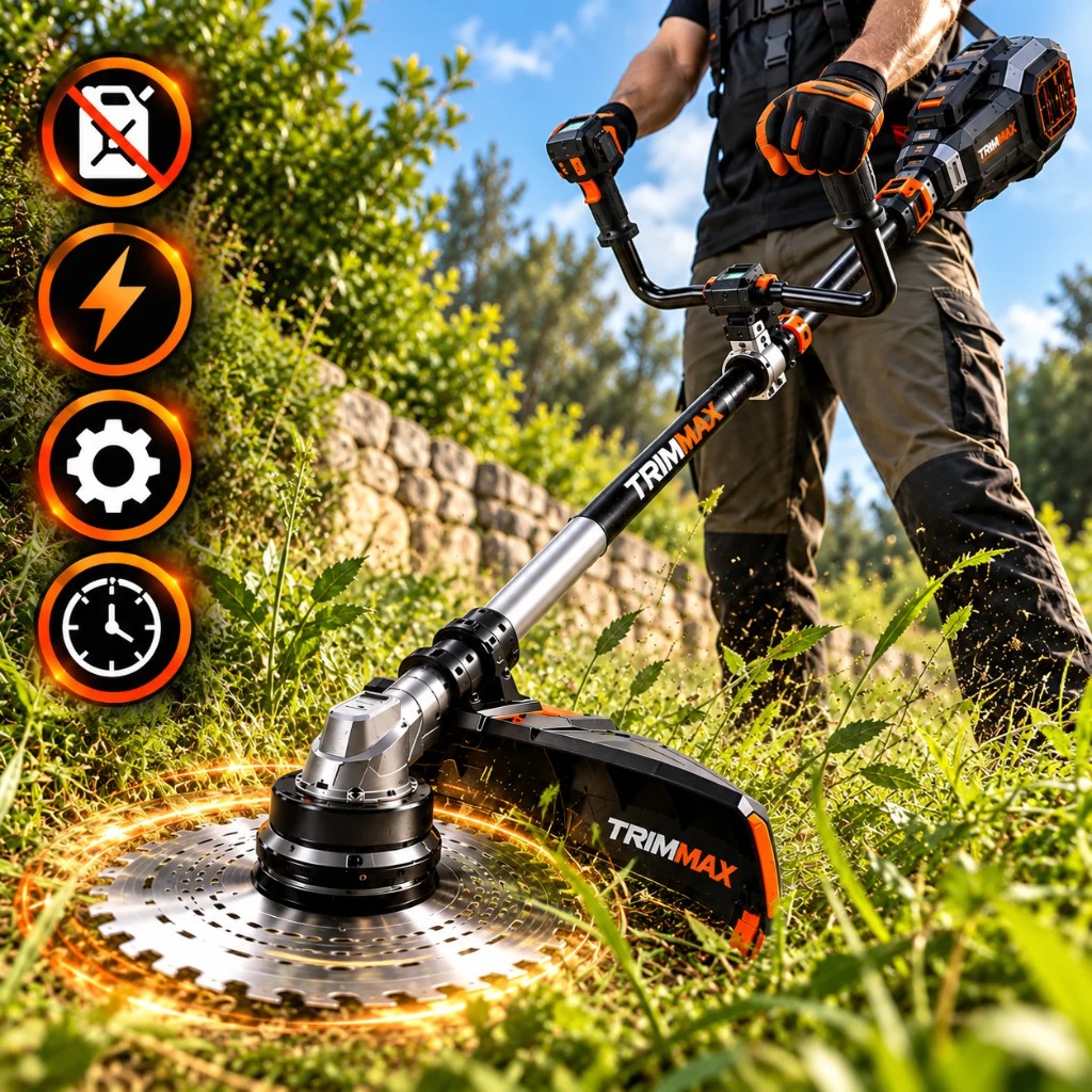 TrimMax taglia erba e rovi con lame in acciaio